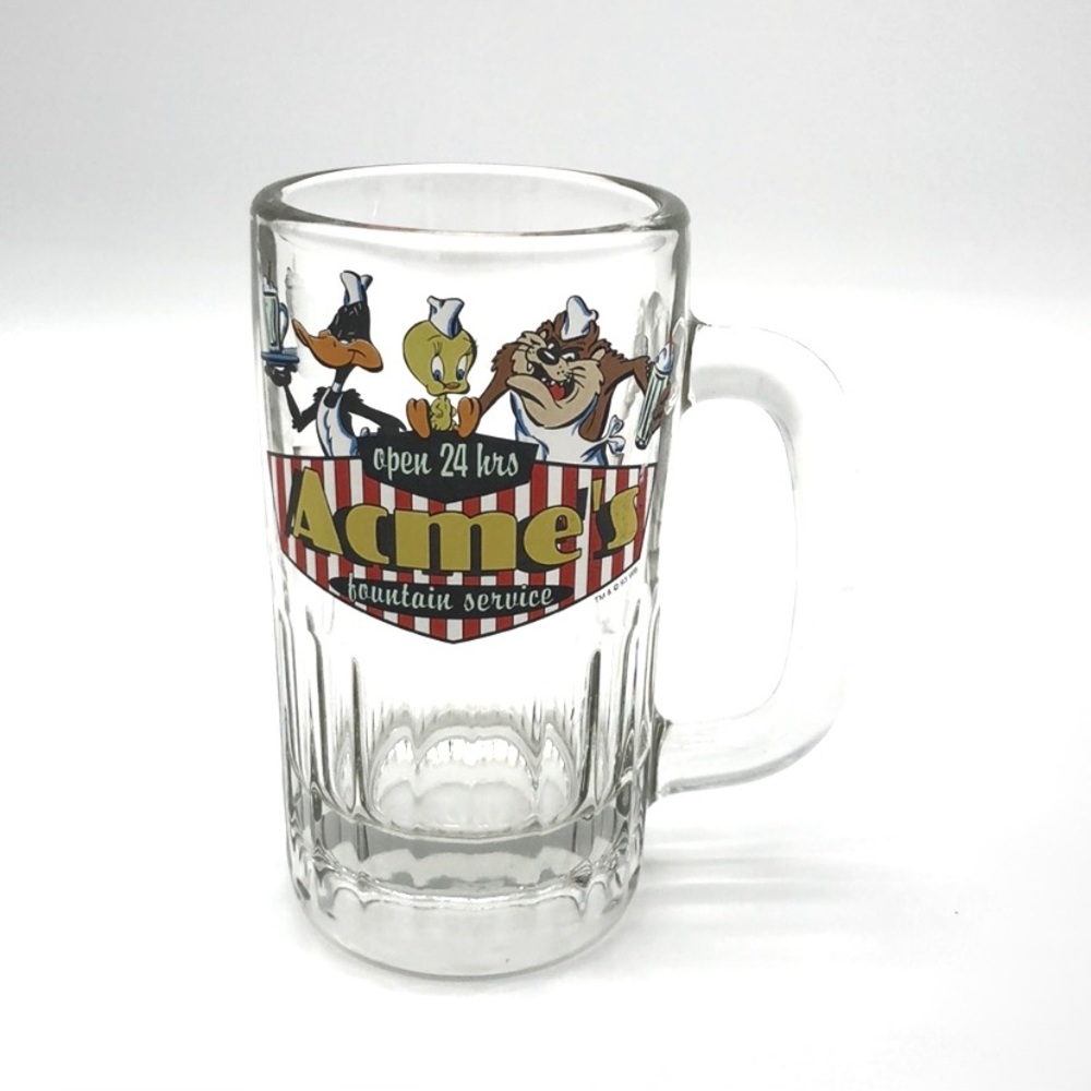 Vintage Looney Tunes 1993 Acme Fountain Glass Mug